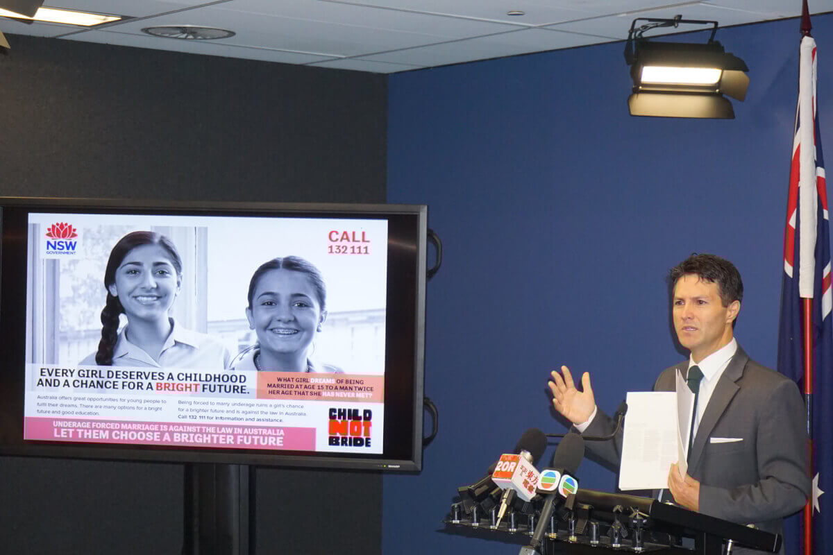 NSW Government launches ‘Child Not Bride’ Campaign
