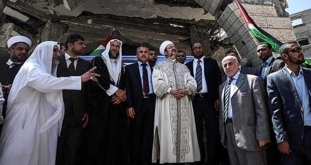 Turkey’s top religious official Görmez visits Gaza