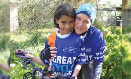 Cycling to help sick kids