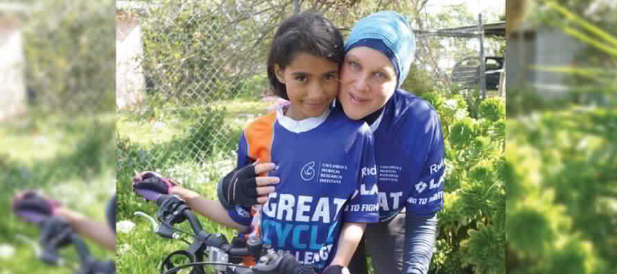 Cycling to help sick kids