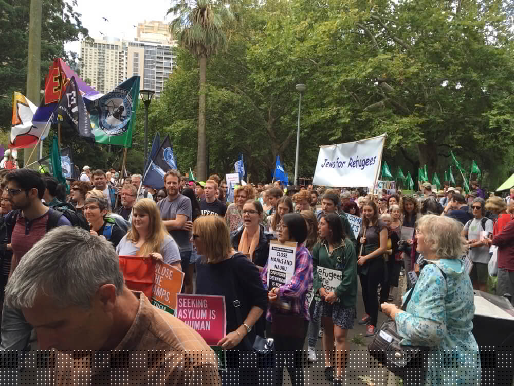 Marching together for refugees: Jews, Muslims and Christians