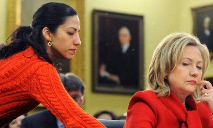 Huma Abedin in the middle of the storm