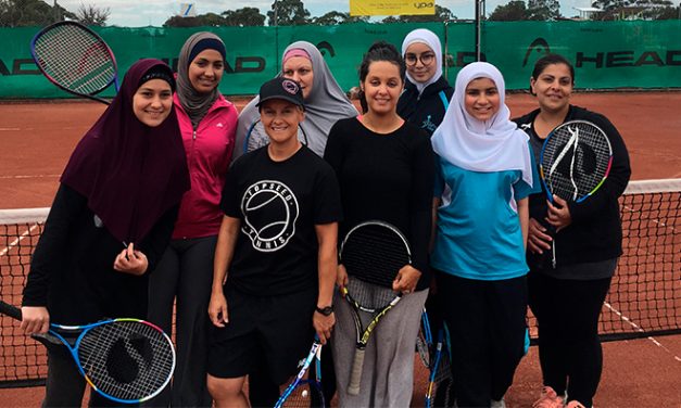 Free serve of tennis to Muslim women and girls