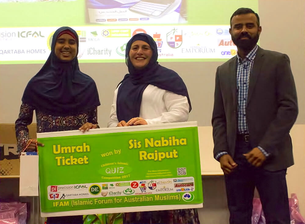 Quiz winner: Umrah ticket for Nabiha