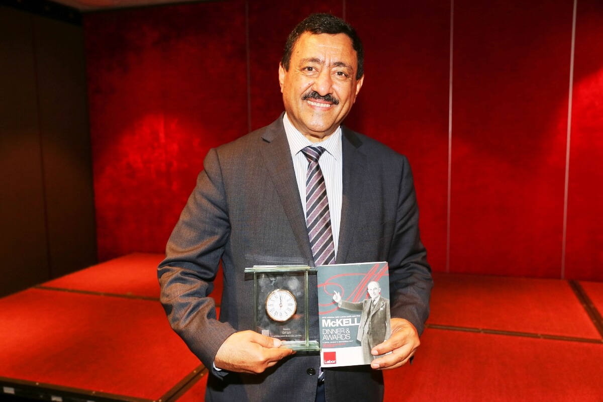 Khodr Saleh receives McKell Award