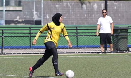 Assmaah kicking goals for social equality