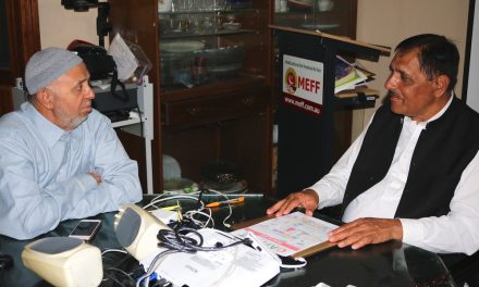 In conversation with a Pakistani politician
