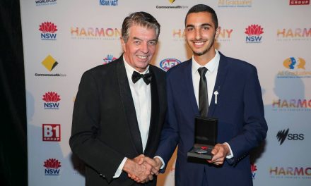 Ibrahim Taha recognised with Youth Medal