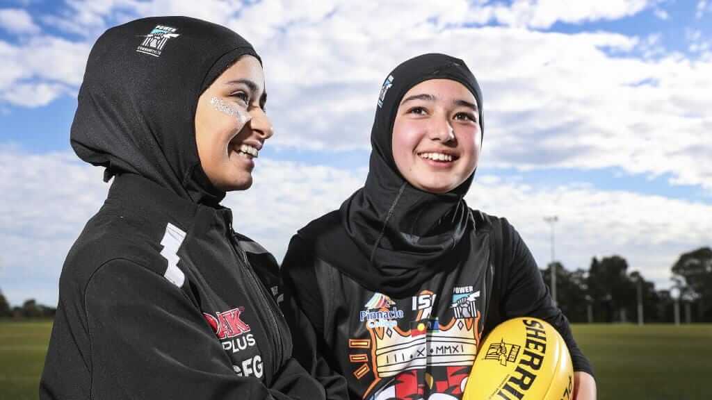 Power-branded hijabs to kick the footy