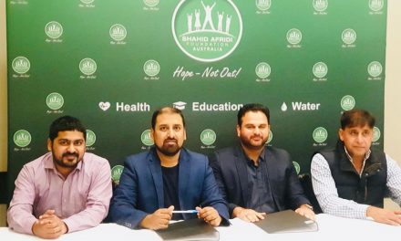 Shahid Afridi Foundation partnership with Sydney Cricket League