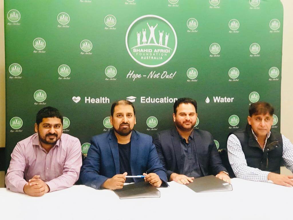 Shahid Afridi Foundation partnership with Sydney Cricket League