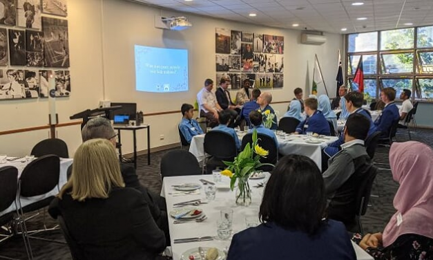 ISC and St Edmund’s College share a meal