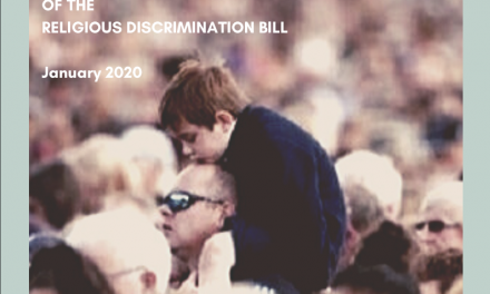 Joint submission on Religious Discrimination Bill