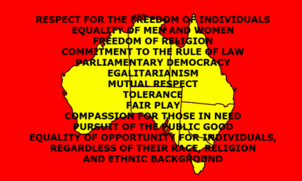 Australian Values under the current federal government