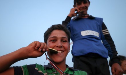 Displaced Syrian children hold ‘Tent Olympics’