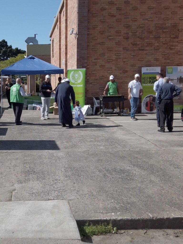 Human Appeal Flood Relief Community open day event at Mullumbimby