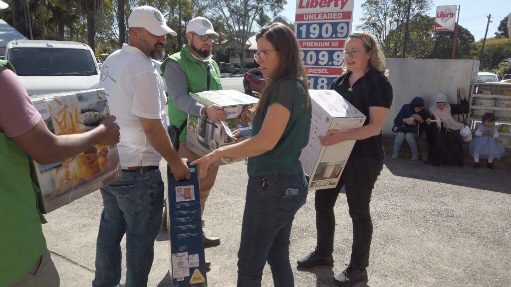 Human Appeal Flood Relief donations distribution at Mullumbimby 2022