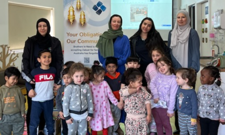 Children learning about homelessness