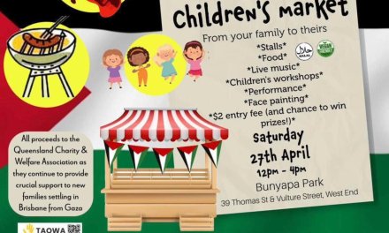 Brisbane Children’s Market to raise funds for families arriving from Gaza