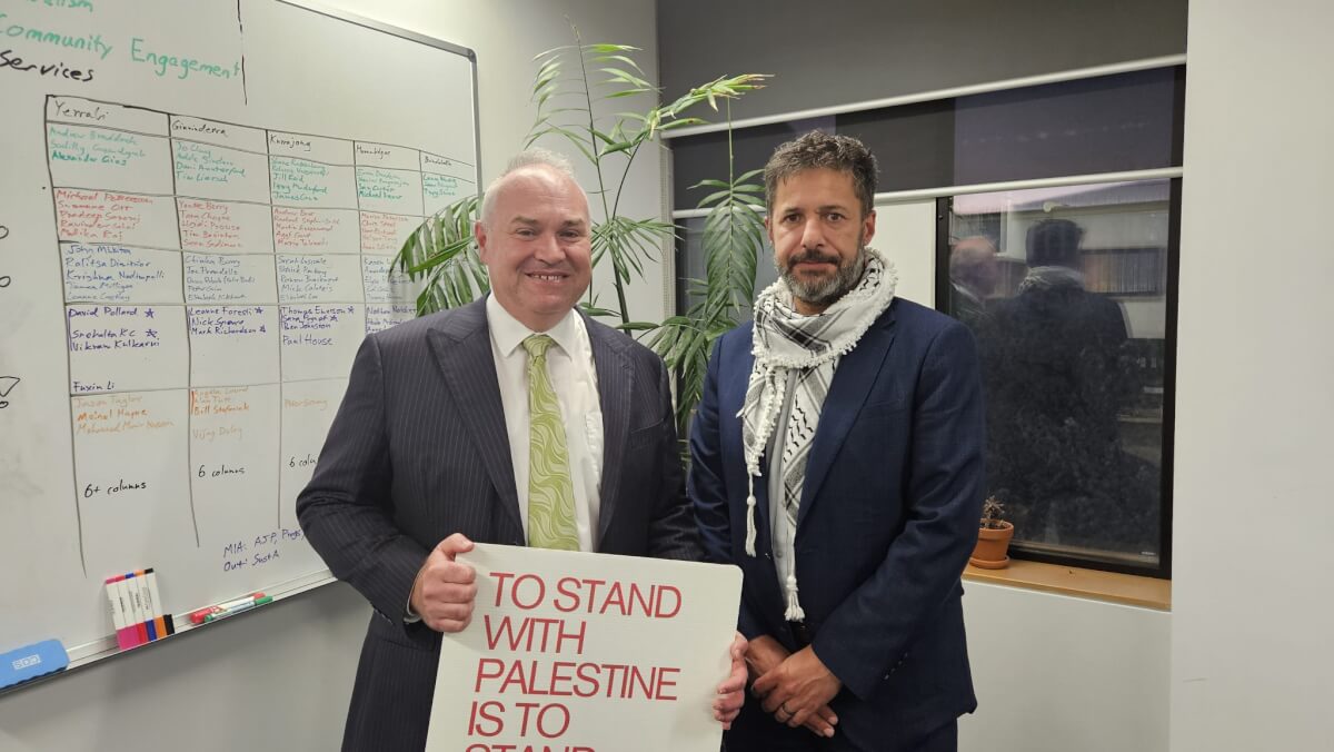 Greens sponsored Palestine petition tabled in ACT