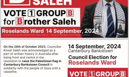 Khodr Saleh for council election in Roselands Ward