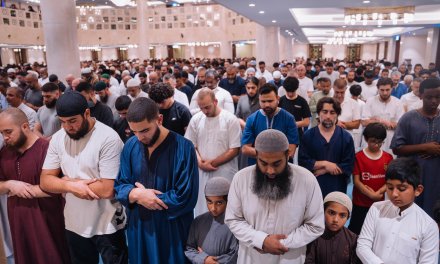 Historic grand opening of masjid Al-Bayt Al-Islami followed by terrorist threat and prompt response