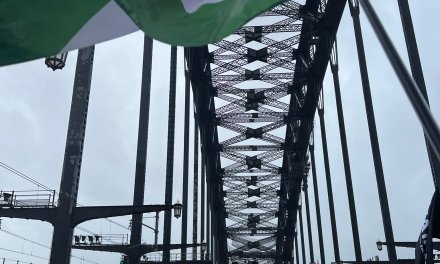 Over the bridge: Palestinian cause unites Australia