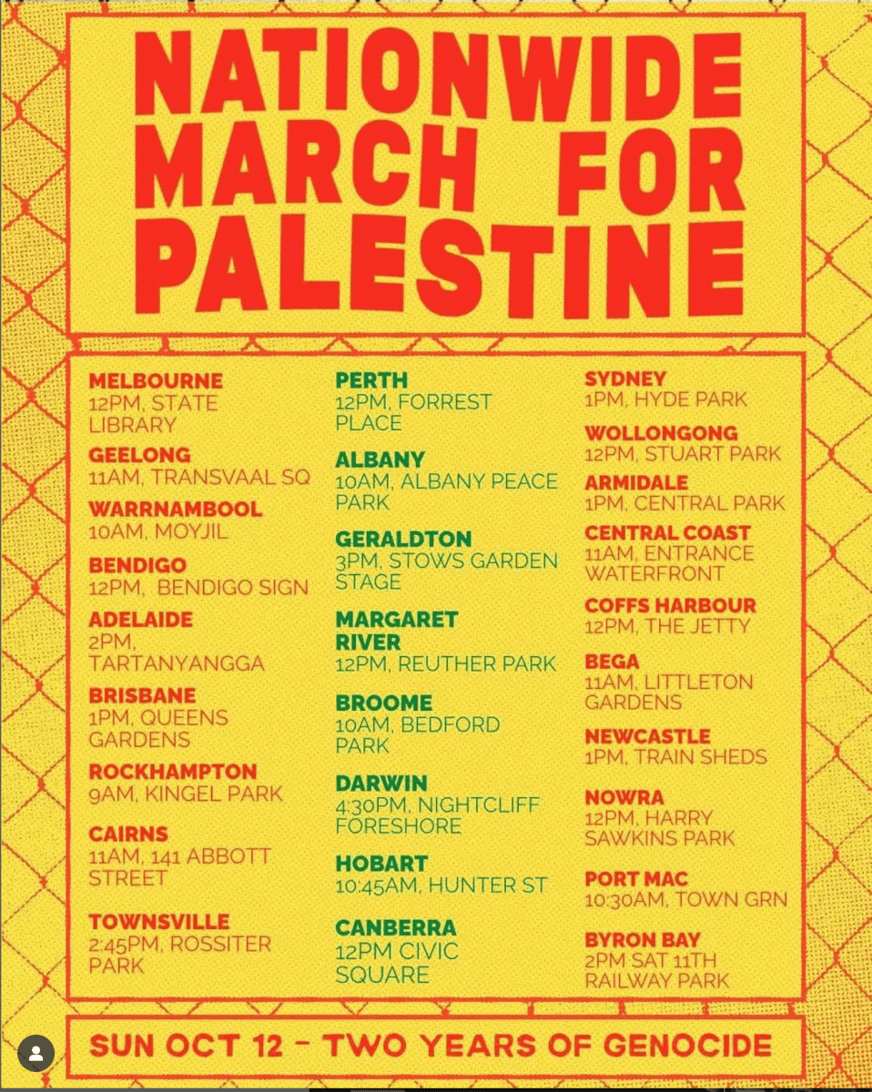 Nationwide Protest for Palestine – Sun 12 Oct 2025