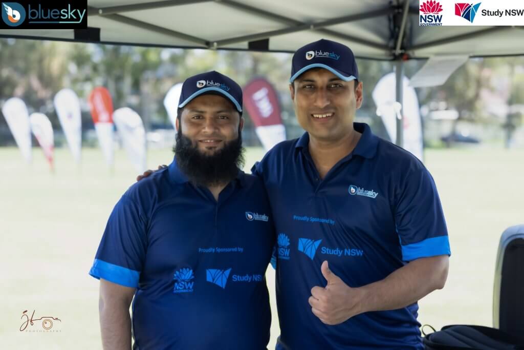 Mr Shayaz Khan(CEO of Bluesky Consultancy) with Mr Naveed Mohammed(Tournament Manager)