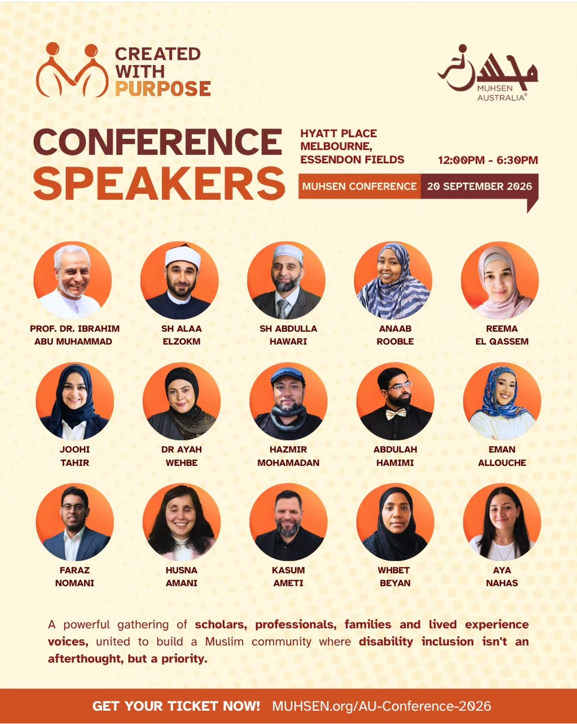 MUHSEN Australia first inaugural “Created with Purpose” Disability Conference